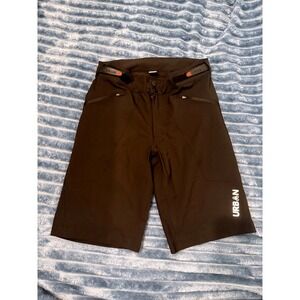 URBN Mountain Biking Shorts Black Mens Size Medium Padded Cycling Shorts